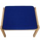 Hans Wegner GE284 chair with ottoman in blue fabric