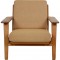 Hans Wegner GE-290 loungestol i eg