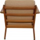 Hans Wegner GE-290 loungestol i eg