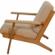 Hans Wegner GE-290 loungestol i eg