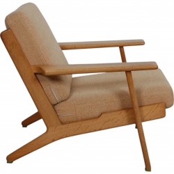 Hans Wegner GE-290 loungestol i eg