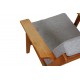 Hans Wegner Ge-290 loungechair of oak and Hallingdal fabric