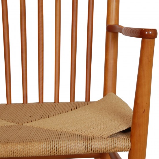 Hans Wegner J16 rocking chair of cherry wood