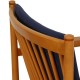 Hans Wegner lounge chair in blue fabric