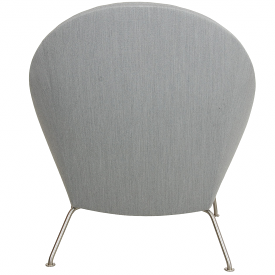 Hans Wegner Oculus chair in grey fabric