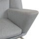 Hans Wegner Oculus chair in grey fabric