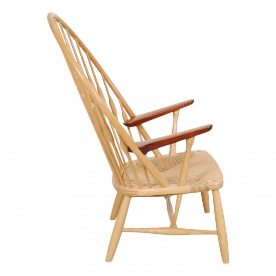 Hans Wegner Påfugle stol af ask og teak