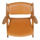 Hans J Wegner chair, CH 28 with Cognac Aniline leather