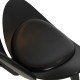 Hans Wegner black Shell chair in black leather