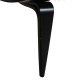 Hans Wegner black Shell chair in black leather