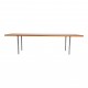 Hans J Wegner teak wood coffee table 186x62 