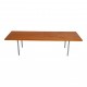Hans J Wegner teak wood coffee table 186x62 