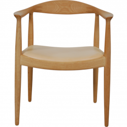 Hans Wegner the chair of oak and natural leather