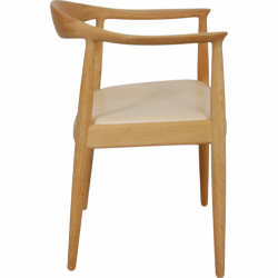 Hans Wegner the chair of oak and natural leather