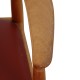 Hans Wegner The Chair in cherry wood and red leather
