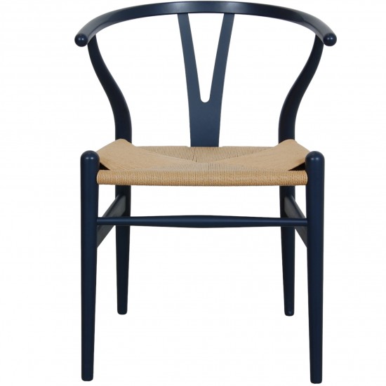 Hans Wegner blue CH24 chair