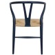 Hans Wegner blue CH24 chair