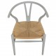 Set of 4 grey Hans Wegner CH24 chairs