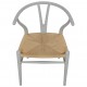 Set of 4 grey Hans Wegner CH24 chairs