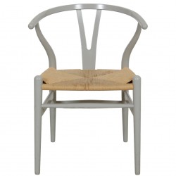 Set of 4 grey Hans Wegner CH24 chairs