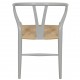 Set of 4 grey Hans Wegner CH24 chairs