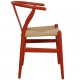 Hans Wegner orange CH24 chair