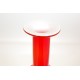 Holmegaard vase red H: 21.5 Cm