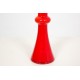 Holmegaard vase red H: 21.5 Cm
