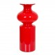 Holmegaard rød vase H: 23 Cm