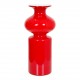 Holmegaard red Vase H: 23 Cm.