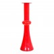 Holmegaard red vase H: 31.5 Cm.