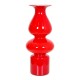 Holmegaard red vase H: 30 Cm