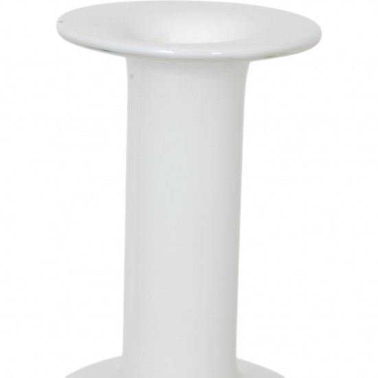 Holmegaard white vase 25,5 Cm