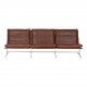 Fabricius and Kastholm 3 pers sofa with brown leather