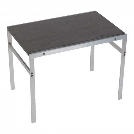 Preben Fabricius og Jørgen Kastholm sidebord  med plade af sort skiffer