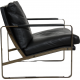 Preben Fabricius Conversation chair model 710 i sort læder