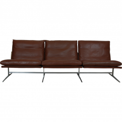 Fabricius og kastholm 3 pers sofa i brun læder