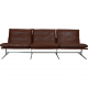 Fabricius og kastholm 3 pers sofa i brun læder