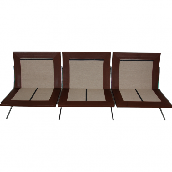 Fabricius og kastholm 3 pers sofa i brun læder