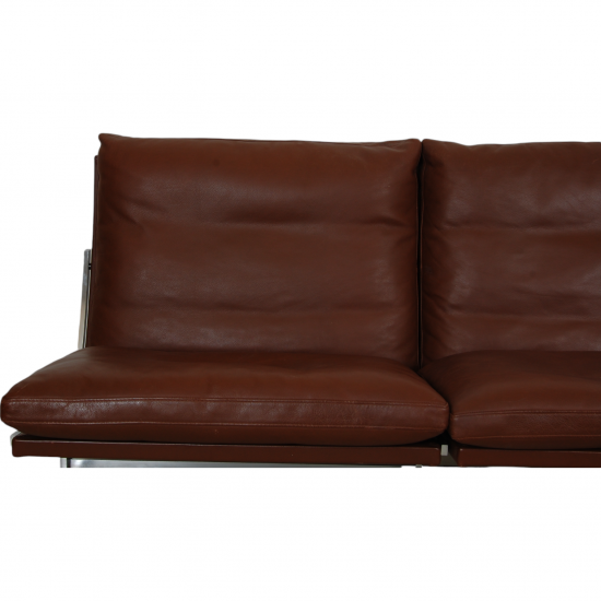 Fabricius og kastholm 3 pers sofa i brun læder