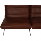 Fabricius og kastholm 3 pers sofa i brun læder