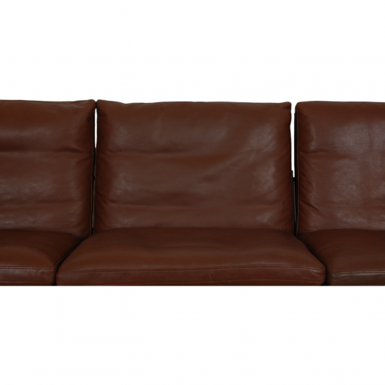 Fabricius og kastholm 3 pers sofa i brun læder
