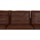 Fabricius og kastholm 3 pers sofa i brun læder