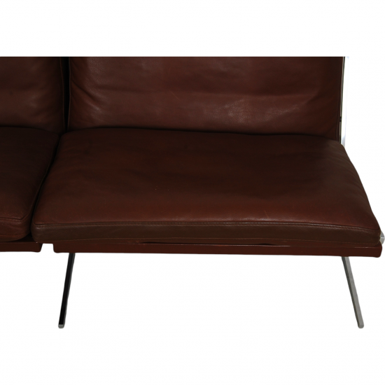 Fabricius og kastholm 3 pers sofa i brun læder