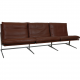 Fabricius og kastholm 3 pers sofa i brun læder