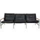 Fabricius and Kastholm FK-6730 3.seater sofa in black leather