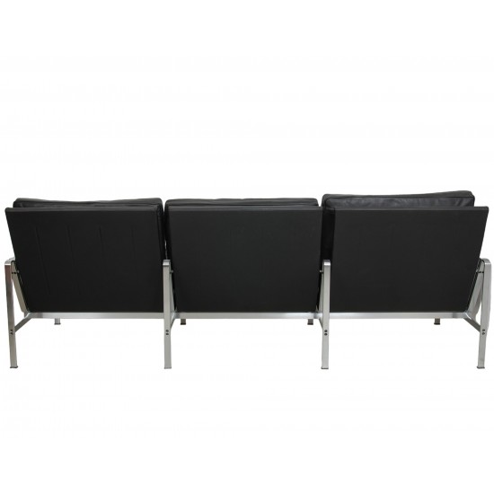 Fabricius and Kastholm FK-6730 3.seater sofa in black leather