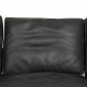 Fabricius and Kastholm FK-6730 3.seater sofa in black leather