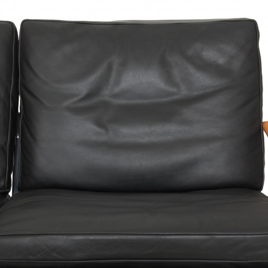 Fabricius and Kastholm FK-6730 3.seater sofa in black leather