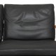 Fabricius and Kastholm FK-6730 3.seater sofa in black leather